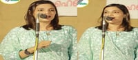 'ഇരട്ടചങ്ക് വേണ്ട':കളമശേരിയിൽ ഗഫൂറിനായി വോട്ട് ചോദിച്ച് ദൃശ്യം ഫെയിം ശാന്തിപ്രിയ!